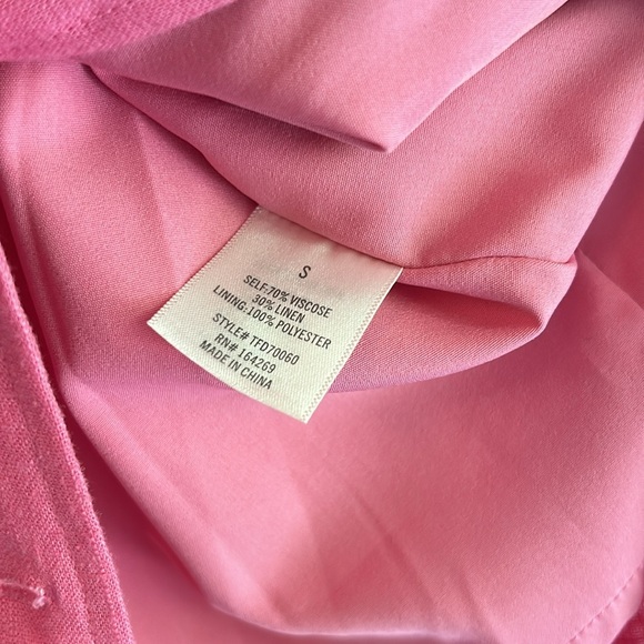 Miami Women’s Linen Blend Midi Skirt Side Button Lined Beach Coastal Size Small - Picture 8 of 10